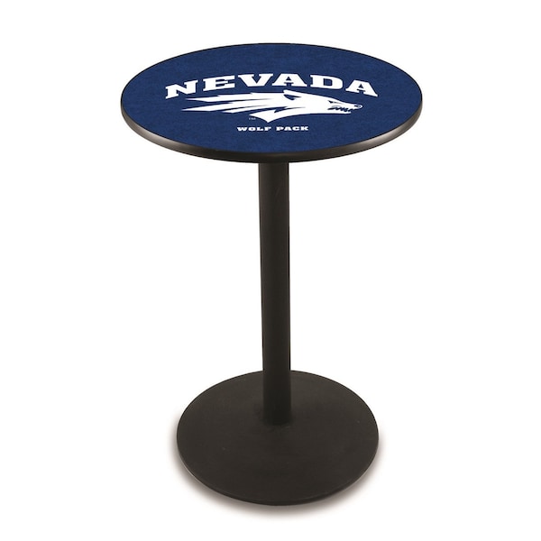 42" Blk Wrinkle Nevada Pub Table